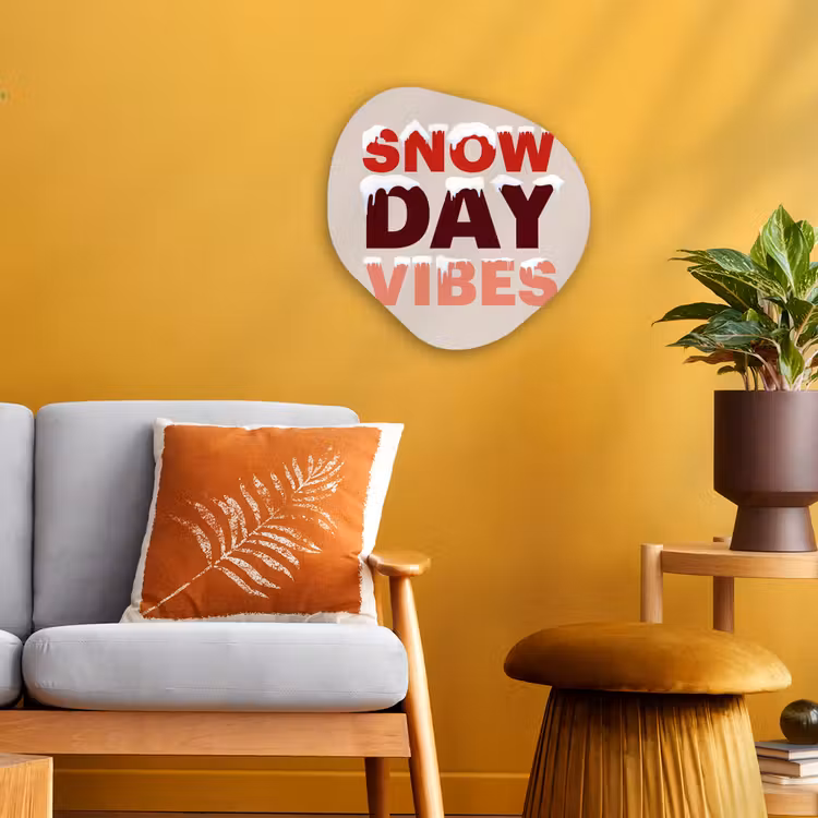 Organisch schilderij forex - Sneeuw - Kerst - Tekst - Rood — 3