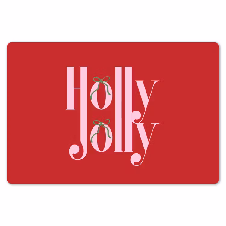 Placemat - 6 stuks - Kerst - Roze - Rood - Tekst — 7