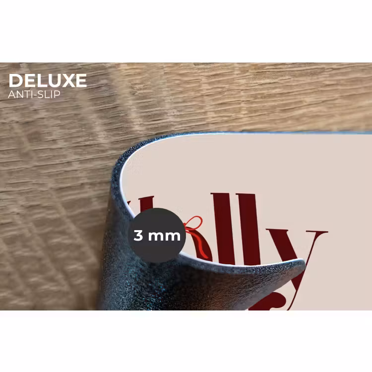 Placemat - 6 stuks - Tekst - Kerst - Bruin — 4