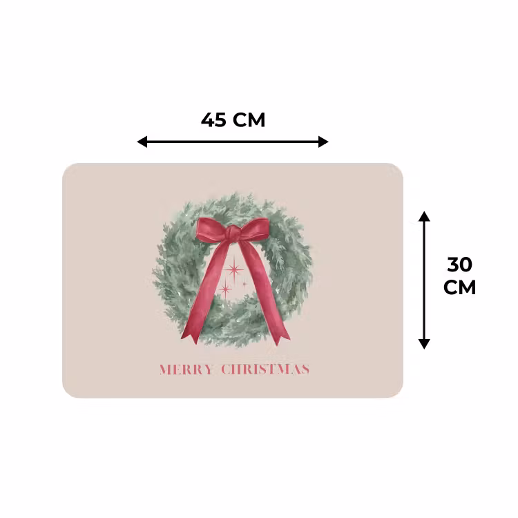 Placemat - 6 stuks - Winter - Kerst - Tekst — 3