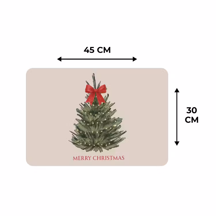 Placemat - 6 stuks - Tekst - Kerst - Kerstboom — 3