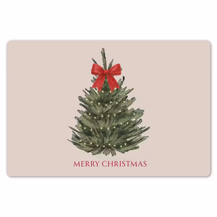Placemat - 6 stuks - Tekst - Kerst - Kerstboom — 7