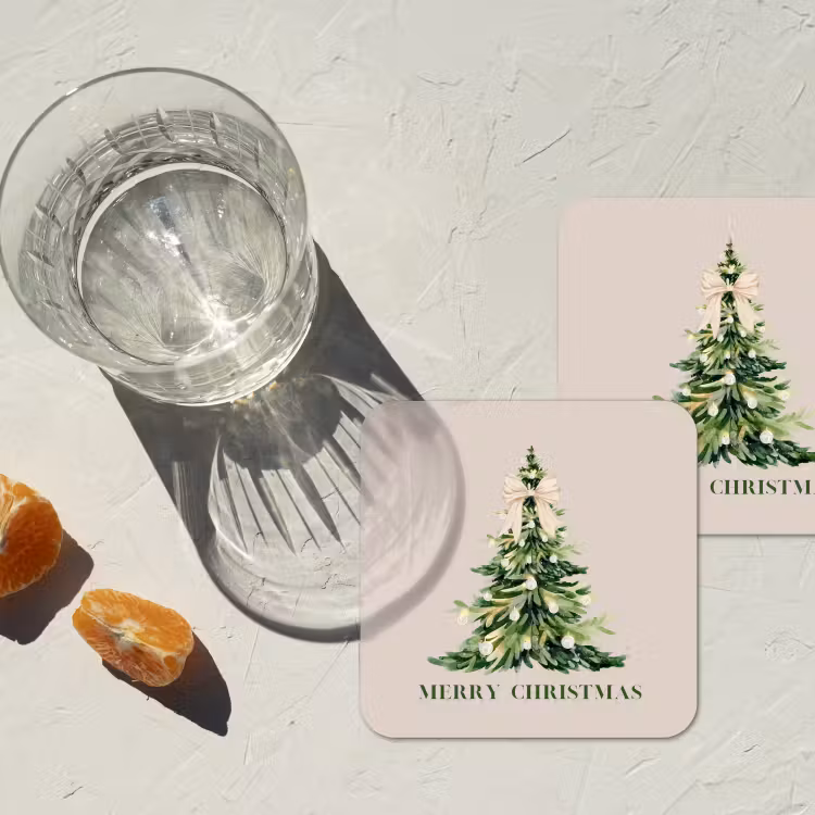 Onderzetter - Kerst - Kerstboom - Tekst — 2