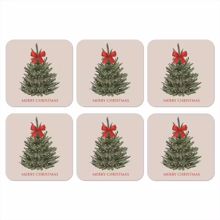 Onderzetter - Tekst - Kerst - Kerstboom — 1