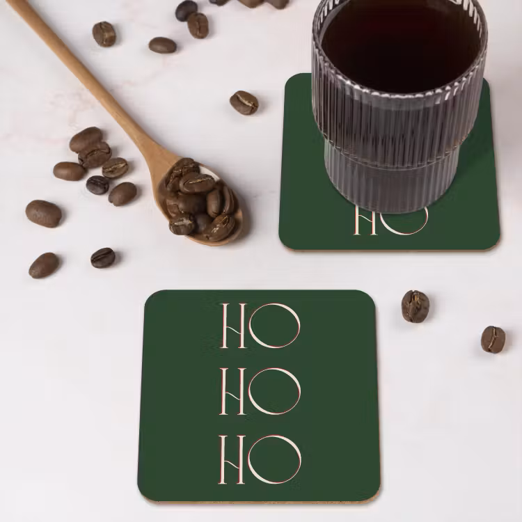 Onderzetter - Tekst - Kerst - Modern - Groen — 4