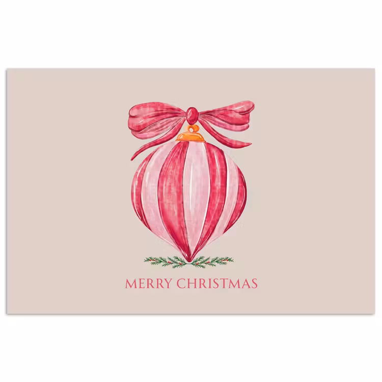 Poster - Kerst - Kerstbal - Tekst — 1