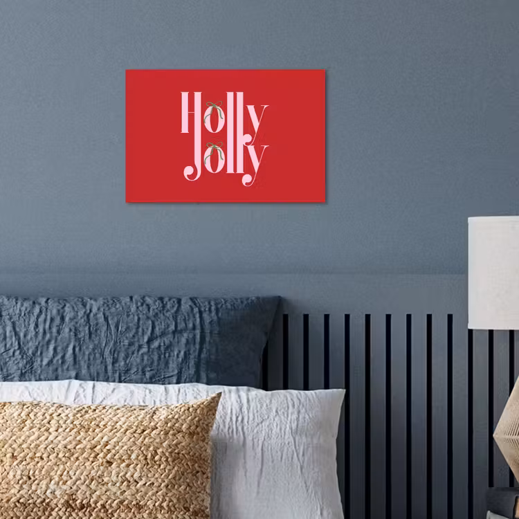 Poster - Kerst - Roze - Rood - Tekst — 3