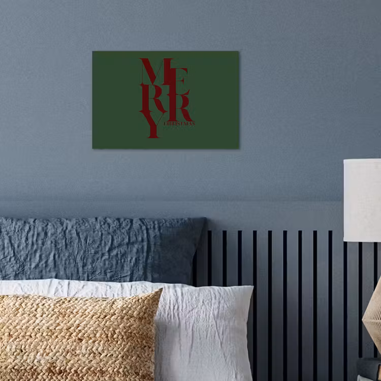 Poster - Merry - Tekst - Groen - Kerst — 3