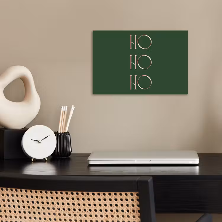 Poster - Tekst - Kerst - Modern - Groen — 2