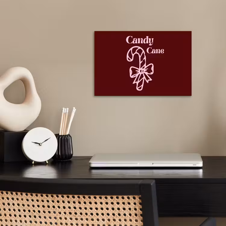 Poster - Kerst - Snoep - Tekst - Roze — 2