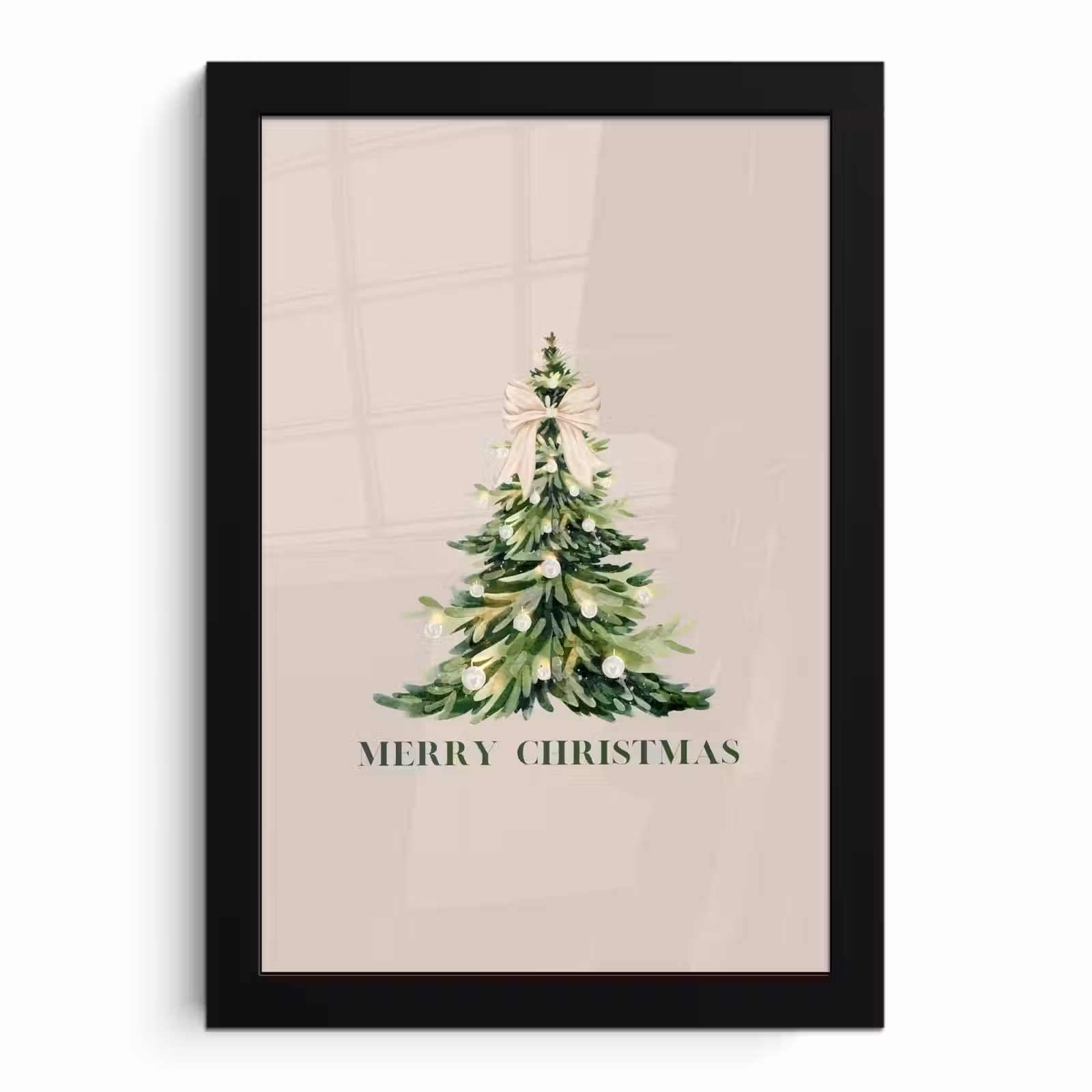 Poster met lijst - Kerst - Kerstboom - Tekst — 1