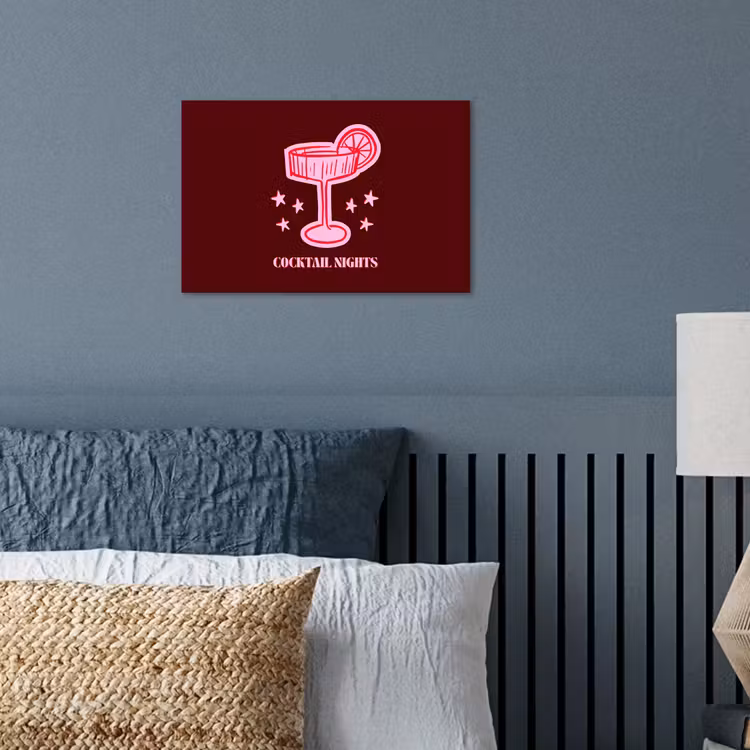 Poster - Cocktail - Kerst - Burgundy - Roze — 3
