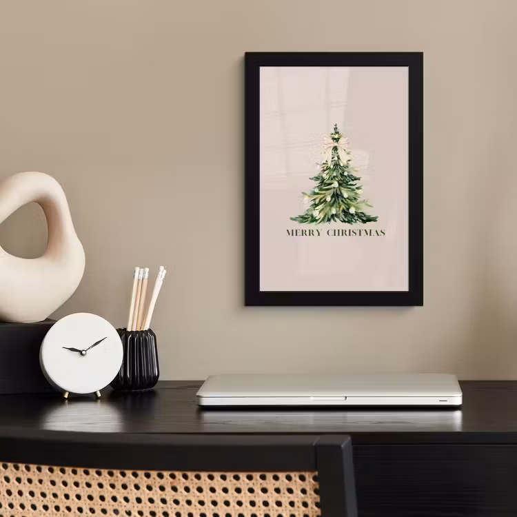 Poster met lijst - Kerst - Kerstboom - Tekst — 3