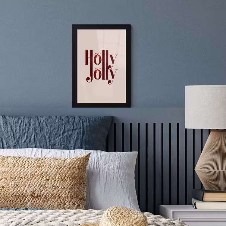 Poster met lijst - Tekst - Kerst - Bruin — 4
