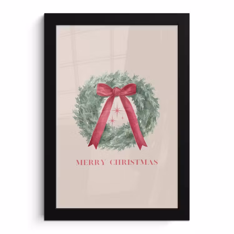 Poster met lijst - Winter - Kerst - Tekst — 1