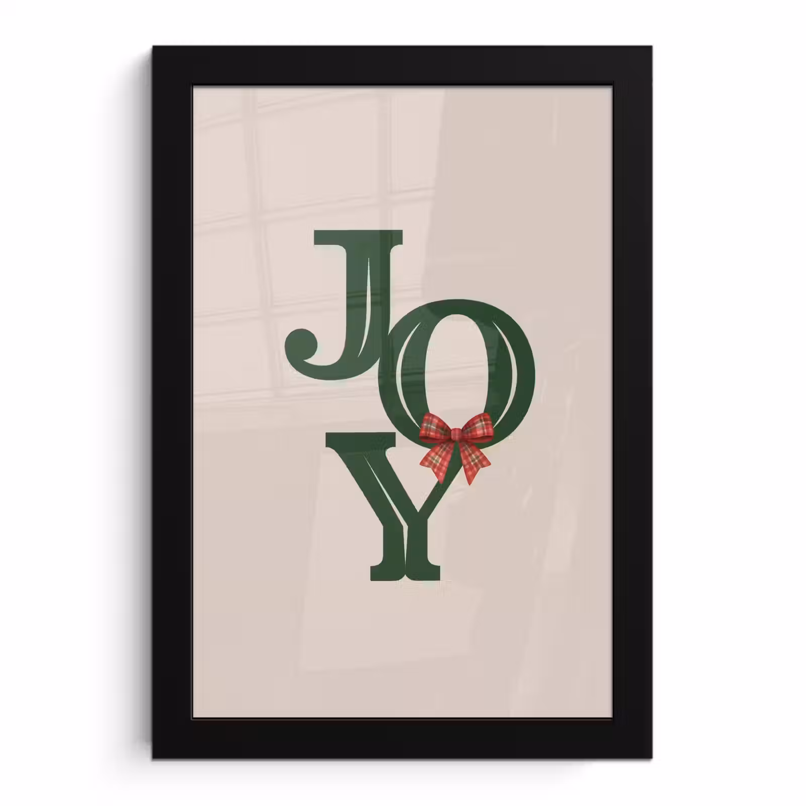 Poster met lijst - Tekst - Kerst - Groen — 1