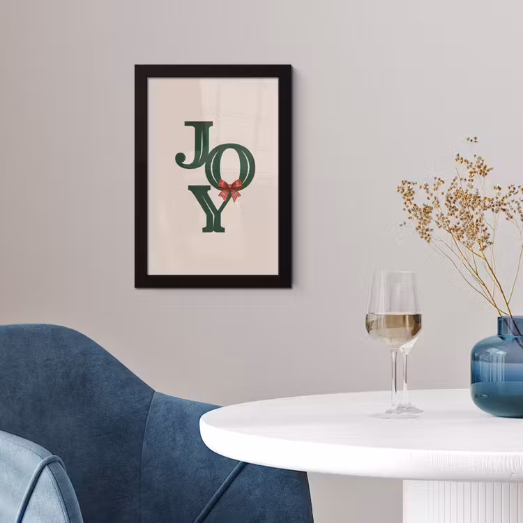 Poster met lijst - Tekst - Kerst - Groen — 2