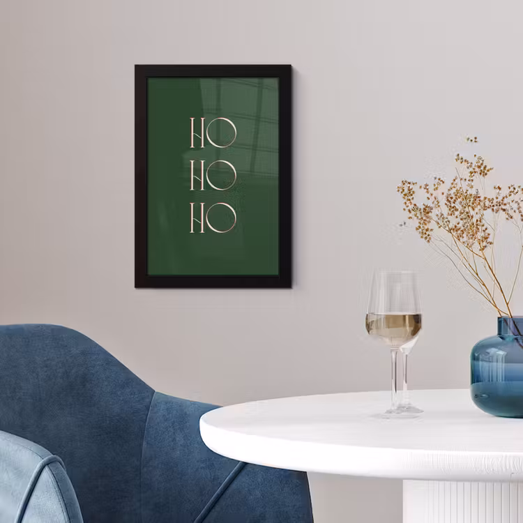 Poster met lijst - Tekst - Kerst - Modern - Groen — 2