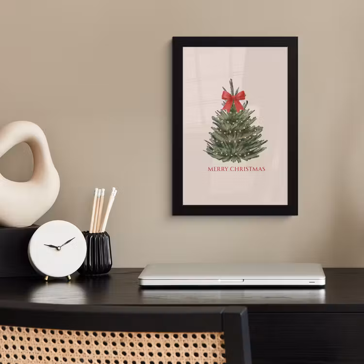 Poster met lijst - Tekst - Kerst - Kerstboom — 3