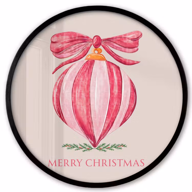 Ronde fotolijst - Kerst - Kerstbal - Tekst — 1