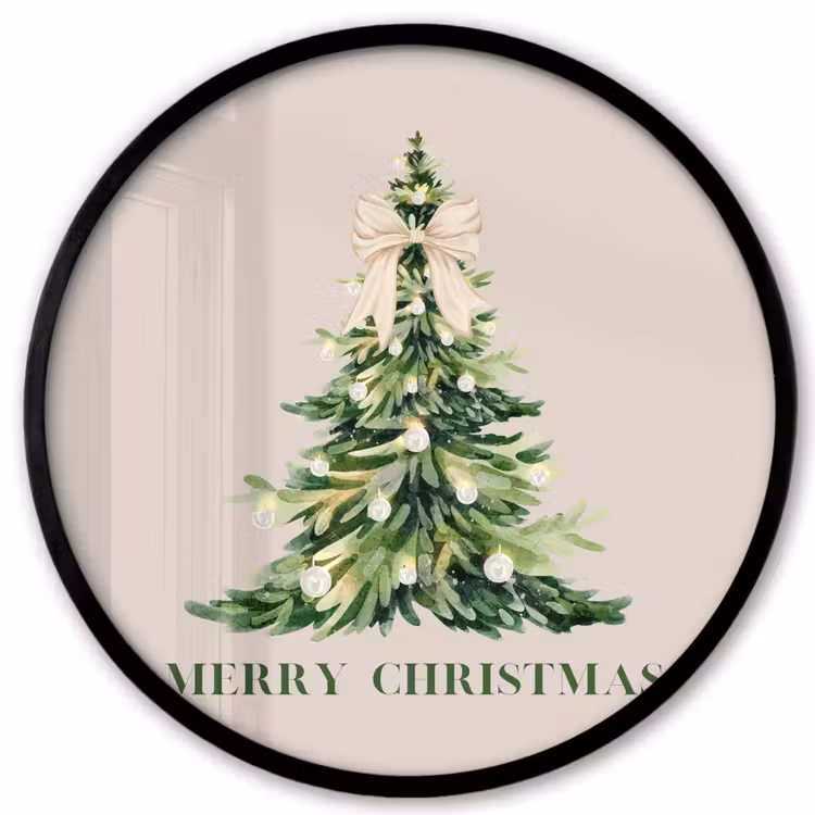 Ronde fotolijst - Kerst - Kerstboom - Tekst — 1