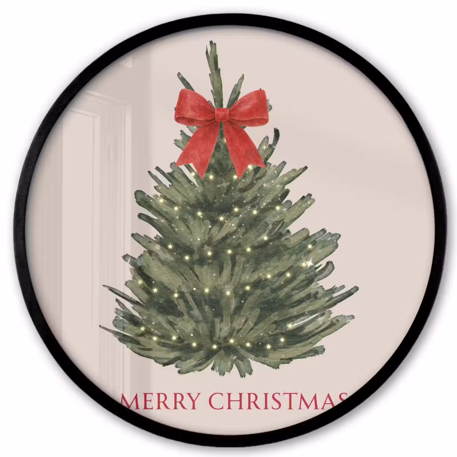 Ronde fotolijst - Tekst - Kerst - Kerstboom — 1