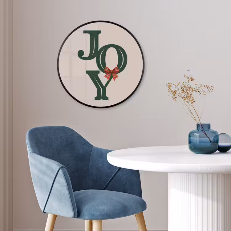 Ronde fotolijst - Tekst - Kerst - Groen — 4