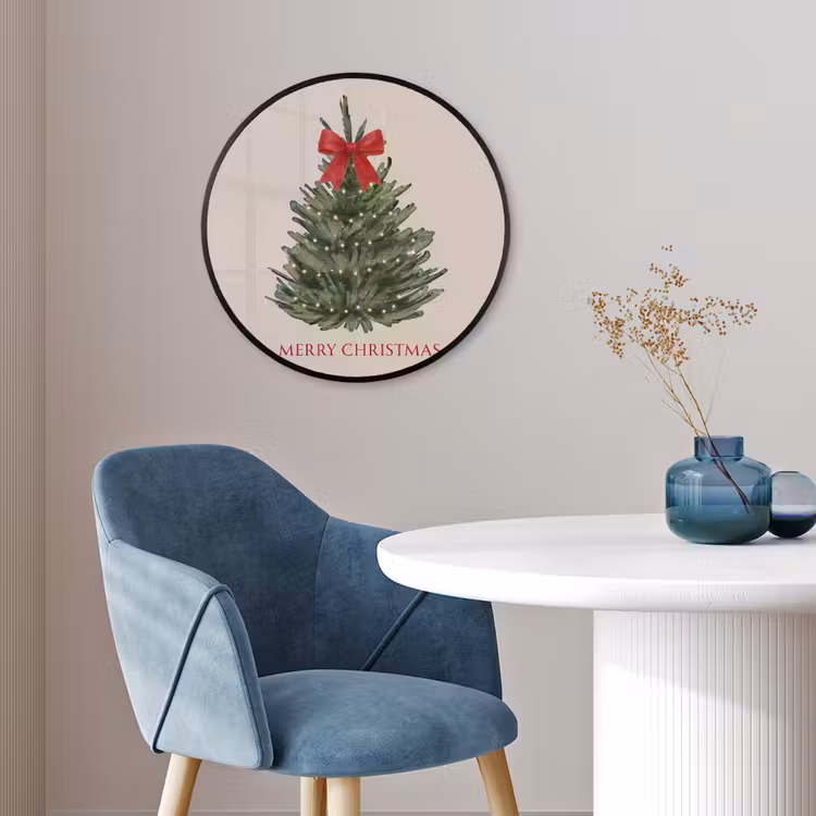 Ronde fotolijst - Tekst - Kerst - Kerstboom — 4