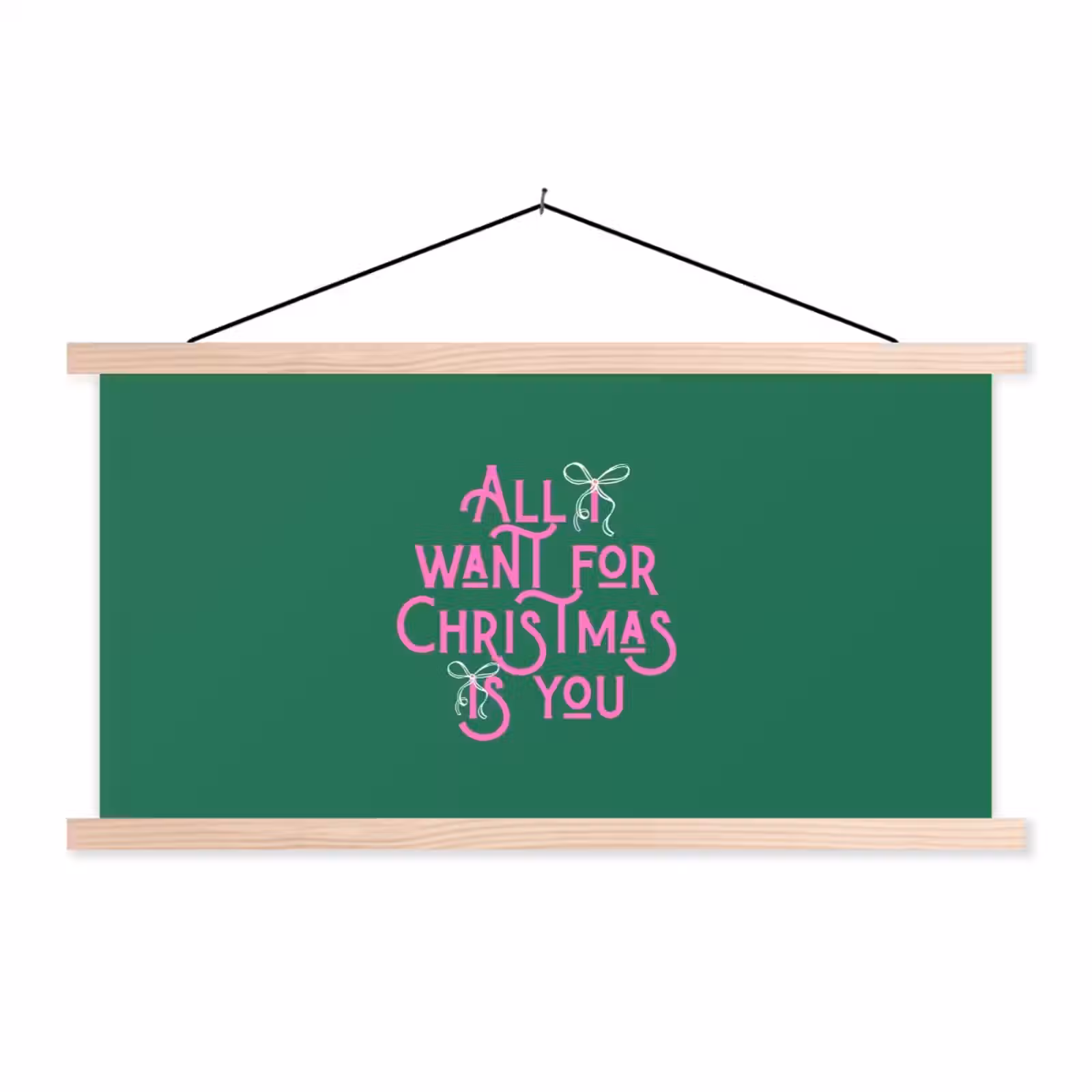 Schoolplaat - Kerst - Tekst - Roze - Groen — 1