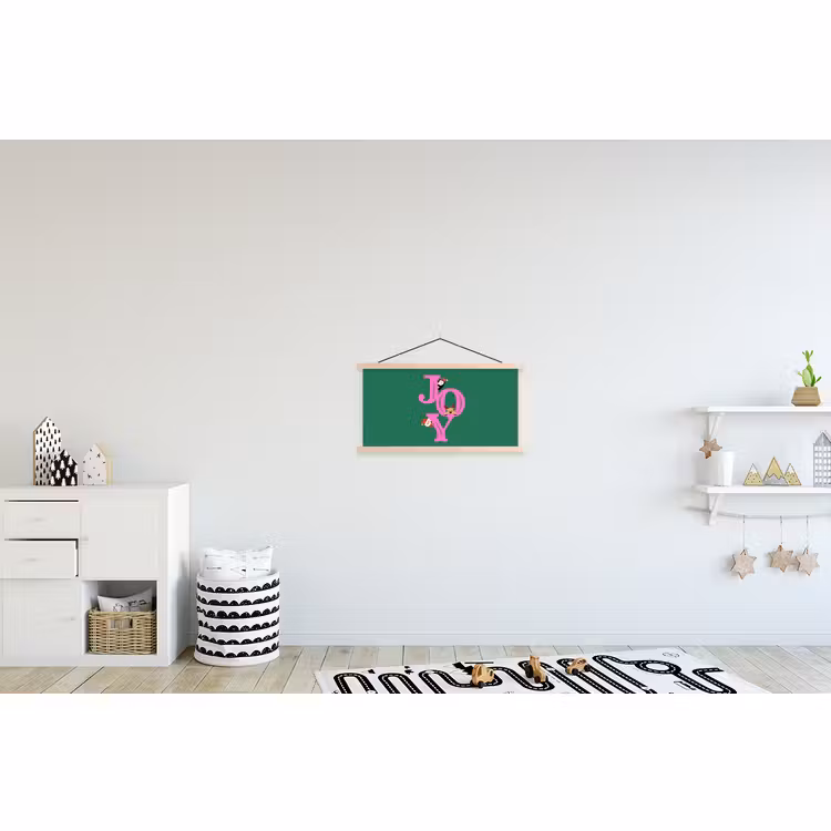 Schoolplaat - Joy - Kerst - Animatie - Roze - Groen — 3