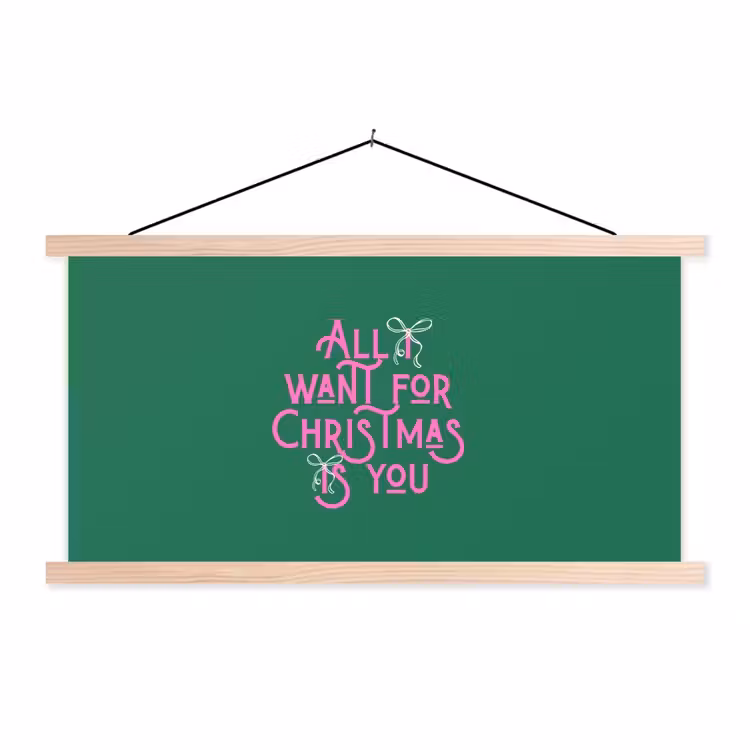 Schoolplaat - Kerst - Tekst - Roze - Groen — 1