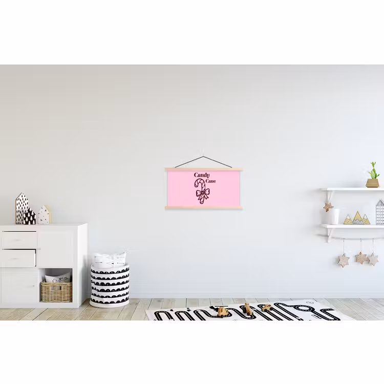 Schoolplaat - Kerst - Snoep - Tekst - Bruin - Roze — 3