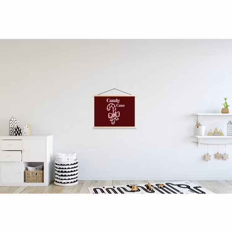 Schoolplaat - Kerst - Snoep - Tekst - Roze — 3