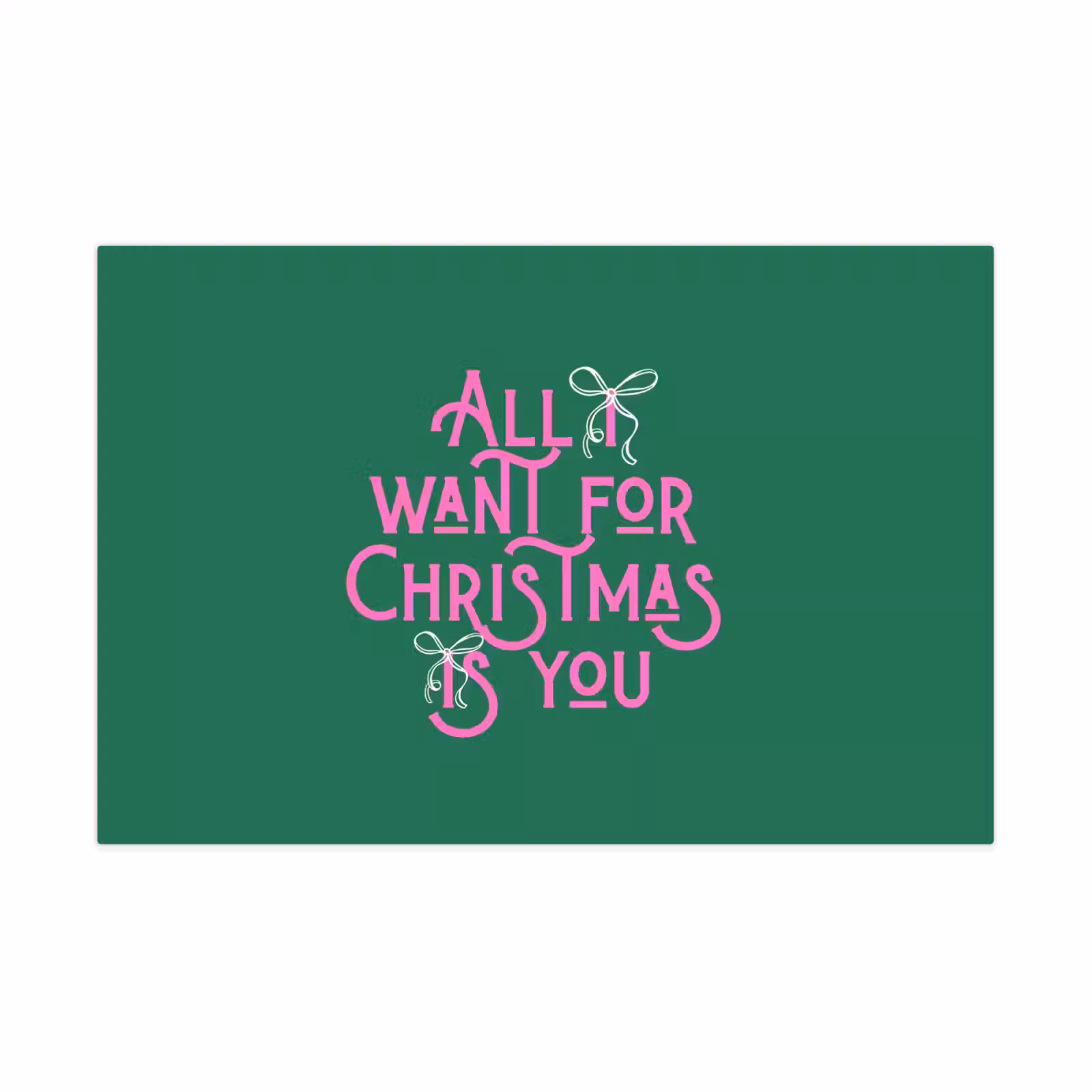 Speelkleed - Kerst - Tekst - Roze - Groen — 1