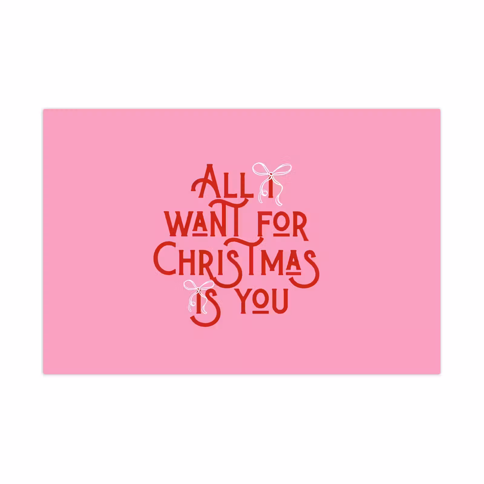 Speelkleed - Tekst - Kerst - Roze - Rood — 1