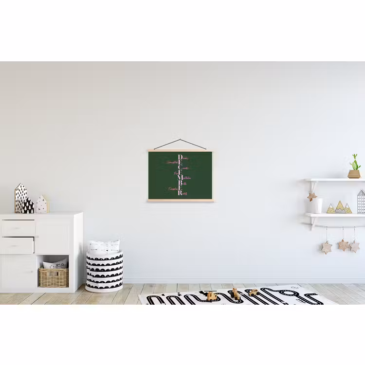 Schoolplaat - December - Tekst - Kerst - Groen — 3