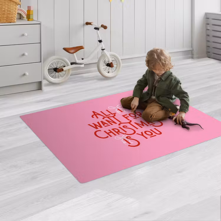 Speelkleed - Tekst - Kerst - Roze - Rood — 2