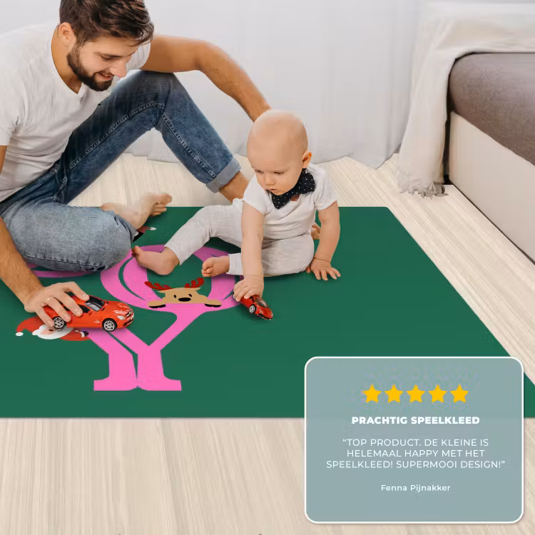 Speelkleed - Joy - Kerst - Animatie - Roze - Groen — 5