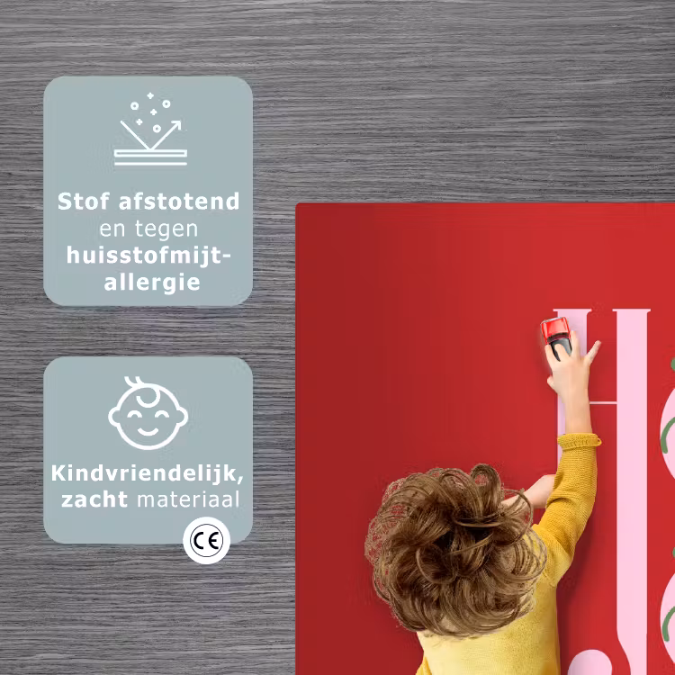 Speelkleed - Kerst - Roze - Rood - Tekst — 3