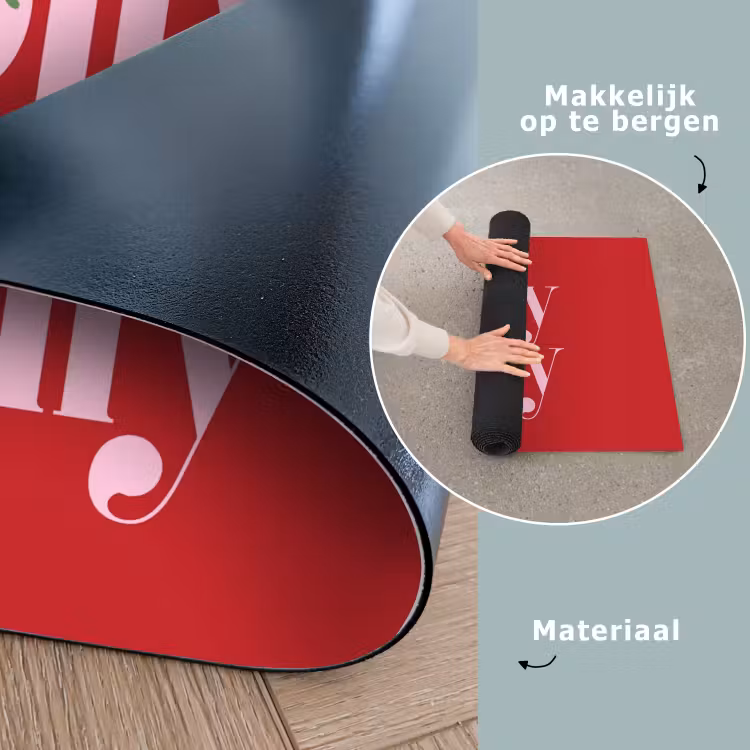 Speelkleed - Kerst - Roze - Rood - Tekst — 6