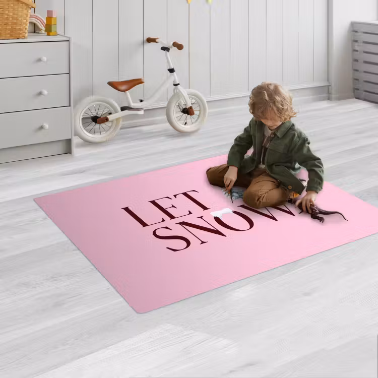 Speelkleed - Kerst - Tekst - Sneeuw - Roze — 2