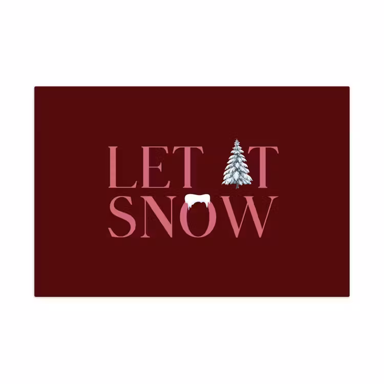Speelkleed - Tekst - Kerst - Sneeuw - Roze — 1