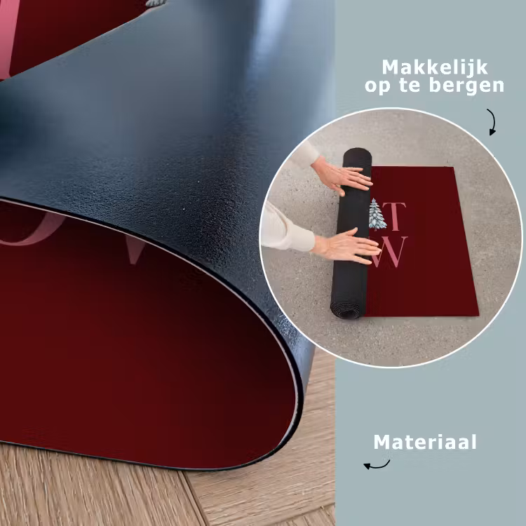Speelkleed - Tekst - Kerst - Sneeuw - Roze — 6