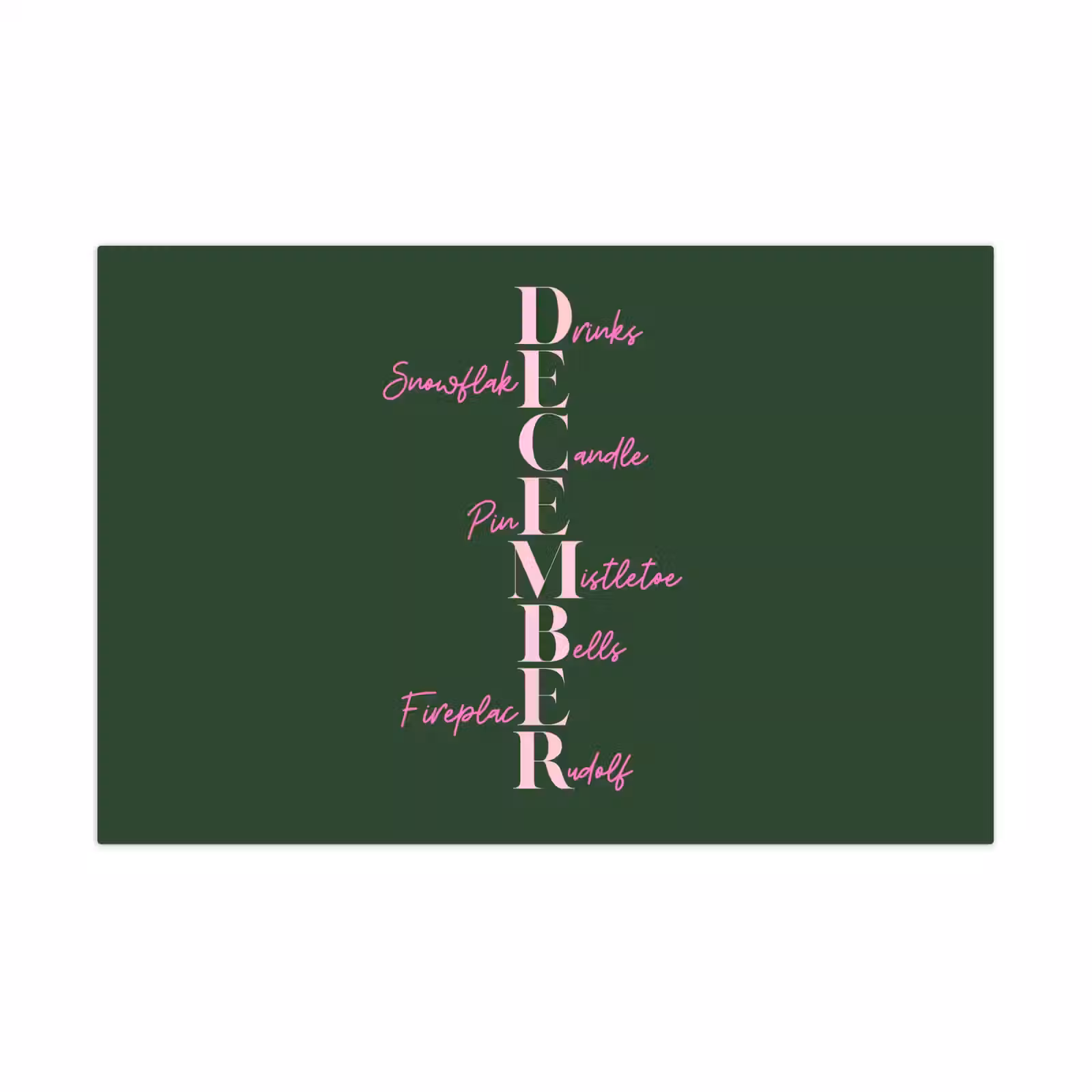 Speelkleed - December - Tekst - Kerst - Groen — 1