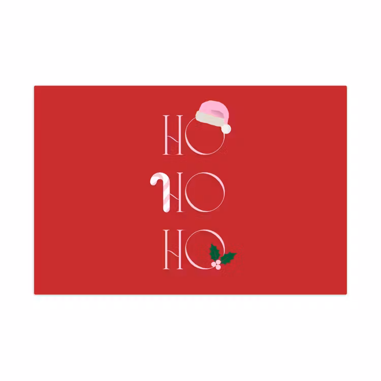 Speelkleed - Kerst - Tekst - illustratie - Rood — 1