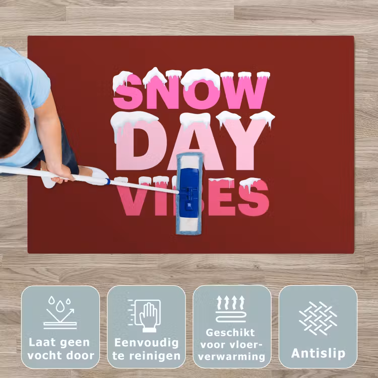 Speelkleed - Kerst - Tekst - Sneeuw - Rood - Roze — 4