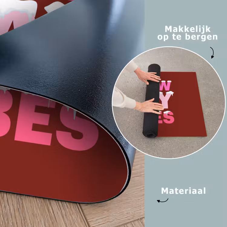 Speelkleed - Kerst - Tekst - Sneeuw - Rood - Roze — 6