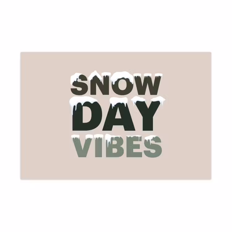 Speelkleed - Sneeuw - Tekst - Kerst - Beige — 1