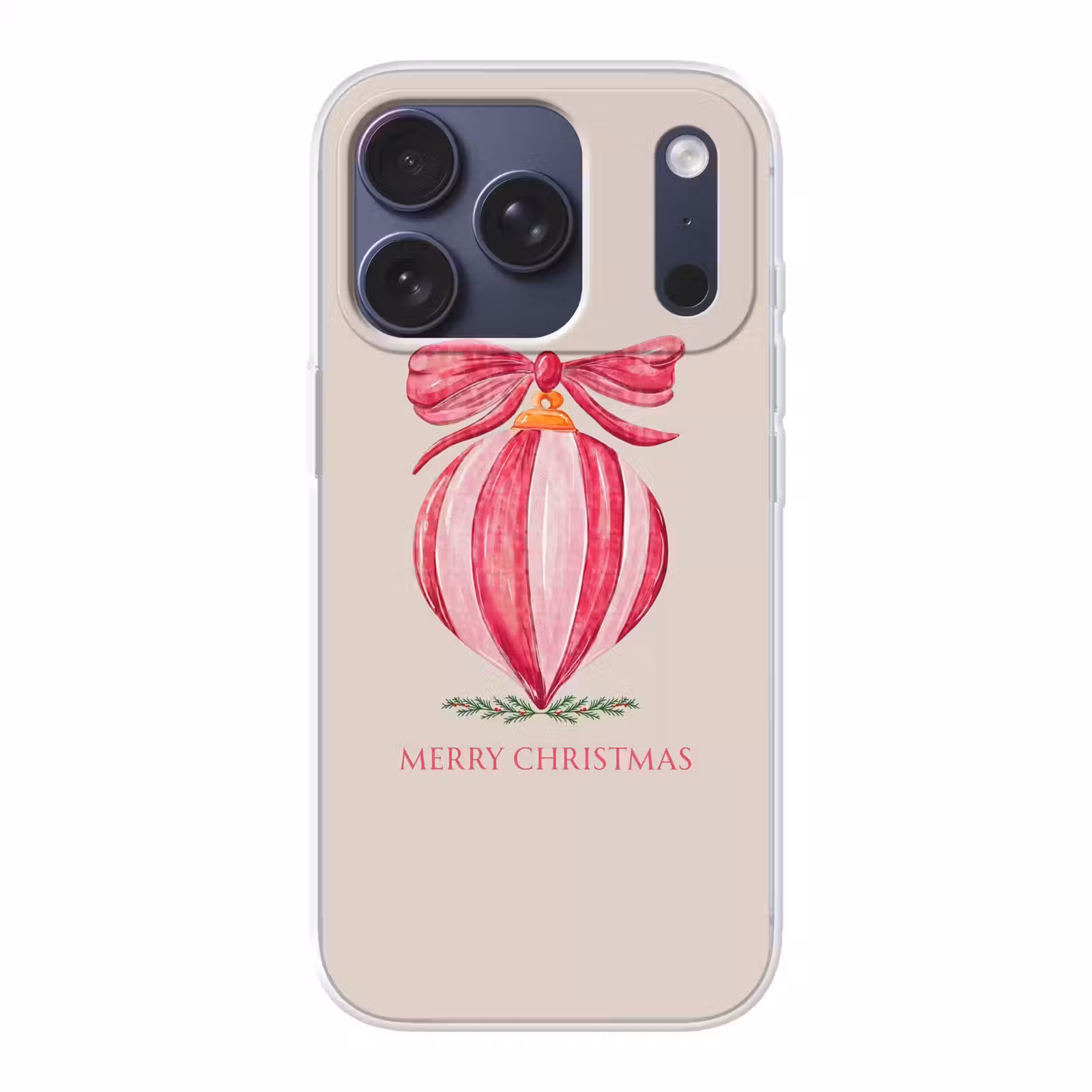 Telefoonhoesje - Kerst - Kerstbal - Tekst — 1