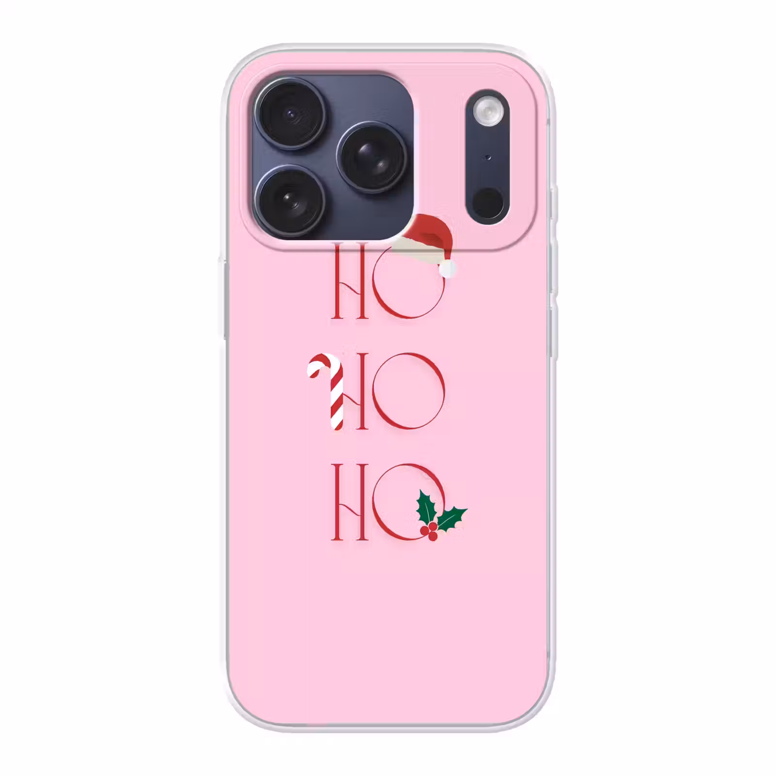 Telefoonhoesje - Kerst - Tekst - Roze - Illustratie — 1